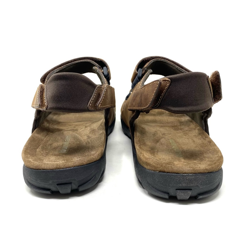 Dunham Spaulding Brook Men’s Brown Leather Three-Strap Sandals Size 15D - Picture 5 of 8